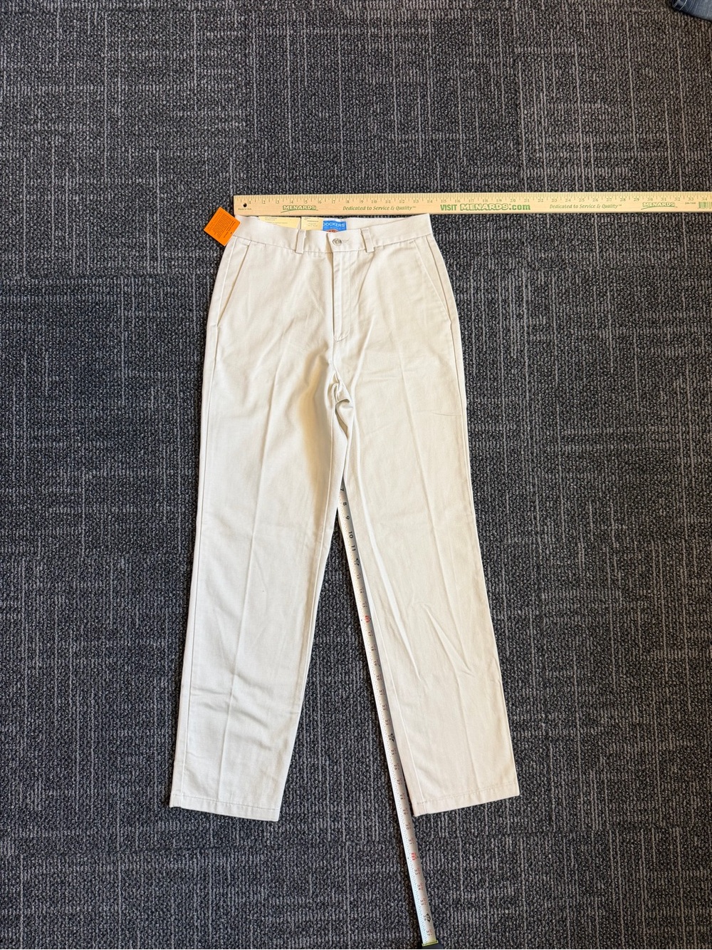 Womens Dockers Stain Defender Size 6 Go Khaki Flat Front Classic Fit Pants NWT
